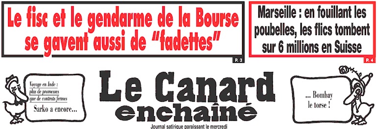 Le Canard fait sa "une" des FaDet