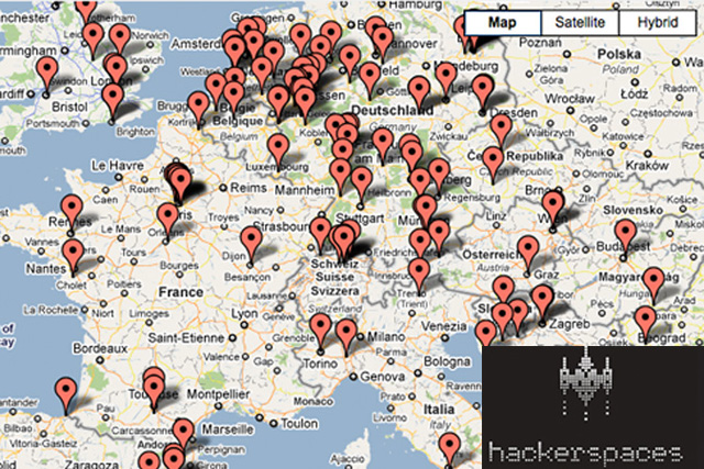 Hackerspace-map