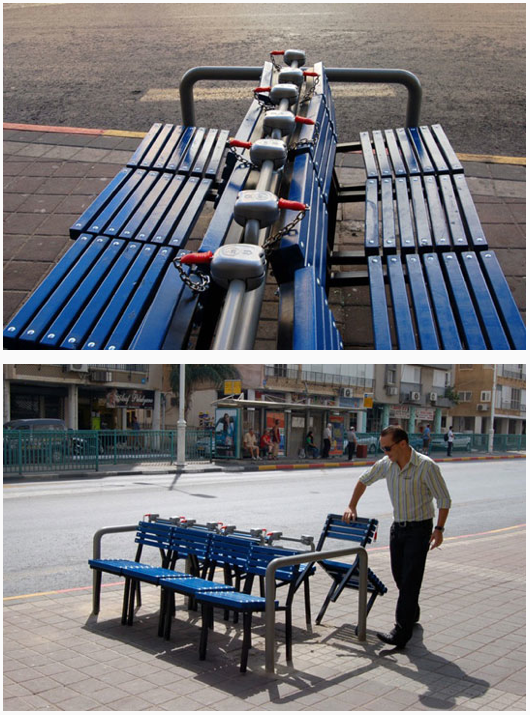 benches in Bat Yam Israel