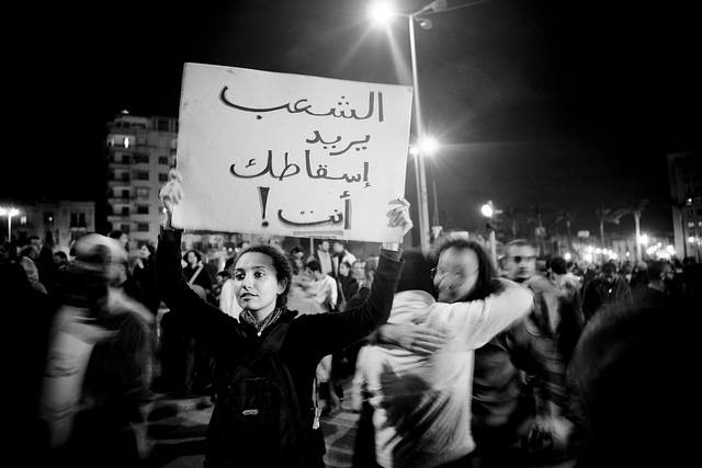 manifestante place Tahrir