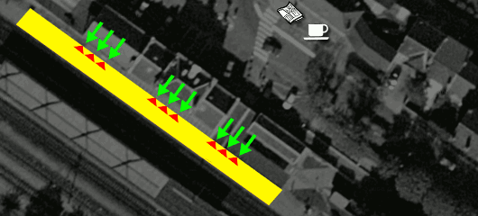 Position des portillons