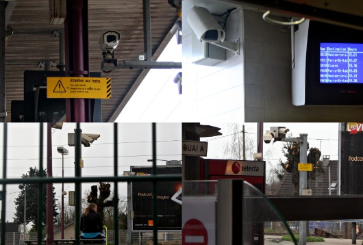 Différentes CCTV de la gare