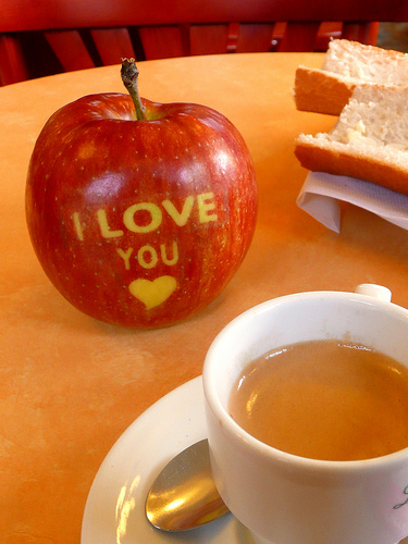 Exemple d'image écoeurante de la Saint-Valentin