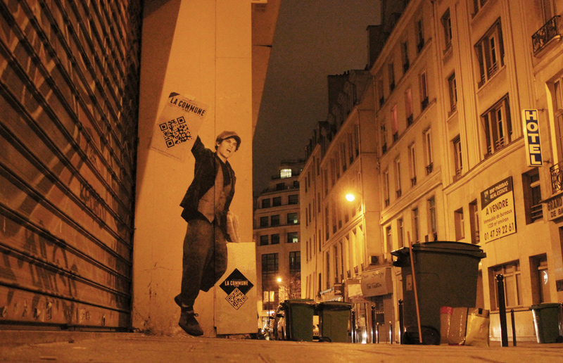 QRCode sur les murs de Paname
