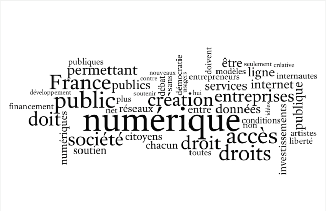 Programme numérique PS 2012