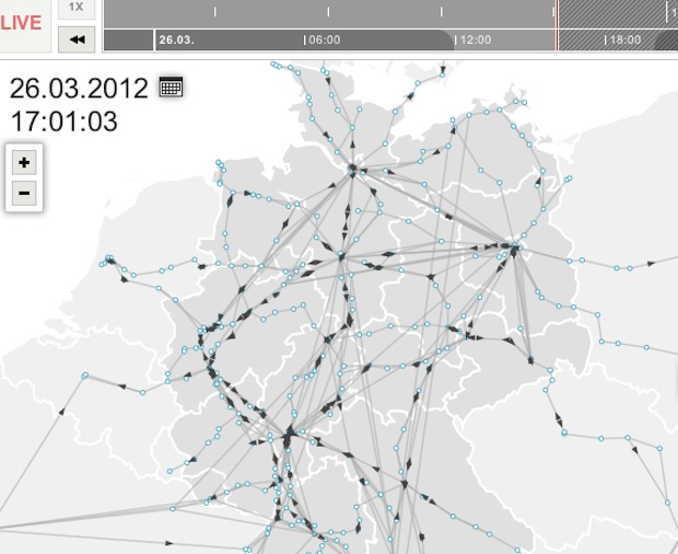 Zugmonitor zur Bahn-Pünktlichkeit